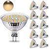 HiBay Lampadina LED GU5.3 MR16 12V,4W Equivalente a 35W Alogena,400LM Luce Bianco Calda 3000K,220V,Lampadine Faretto LED GU5.3 per Plafoniera Spot Lampada Sostituiscono,Non Dimmerabile Set di 10