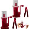 AZURAOKEY 2 pezzi Easy Weaver Knitter, mini macchina per cucire a maglia fai da te a mano abbellimento macchina per maglieria bobina strumento per tessitura a maglia