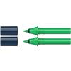 Schneider 040 Paint-It Twinmarker Cartucce (Brush Tip - Pennello, inchiostro a base d'acqua, per l'applicazione su carta, 95% plastica riciclata), colore nero forest green 053
