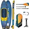 Coasto - Sup Stand Up Paddle Gonfiabile Flip 10'5 - PB-CFLIP105 - Tavola Gonfiabile Dropstitch Woven con Pagaia, Leash, Pompa e Borsa di Trasporto - 310 L - 317x81x15 cm