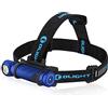 OLIGHT Perun 2 Lampada Frontale Multifunzionale Led USB Ricaricabile 2500 Lumen Torcia da Testa 166M IPX 8 Impermeabile per Lavoro e Attività all'Aperto Come Pesca, Corsa e Campeggio