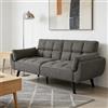 JIEXI Divano 2 Posti 191cm, Divano Moderno Scandinavo in Tessuto Traspirante con Cuscini a Molle e Gambe in Legno Massello, Divanetto per Soggiorno, Camera da Letto e Piccoli Appartamenti