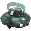 WINNY POOL CLEANER Winny 200 Robot Piscina, Piscina Senza Fili con Batteria, Autonomia 75 Min per Piscine Fuori Terra 60 m², Doppia Filtrazione, Parcheggio Automatico (Trasparente Verde Bianco)