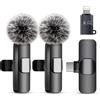Uewpv 2026 Microfono Wireless - Microfono per video social- Microfono Bluetooth per iPhone e Android con lunga durata della batteria clip girevole - ideale per Vlog, TikTok e creazione di contenuti