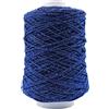 Merceria Pour Toi... Cordino Thai 500 gr 100% polipropilene borsa uncinetto uncinetto 3,5/4 VARI COLORI lurex glitter (7 BLU)