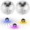 BAIFULAI Set di 2 lampade solari per piscina subacquea, lampade a LED per laghetto con 7 cambi di colore, lampade solari impermeabili per piscine IP44, lampade multicolori per piscine subacquee