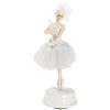 Way Home Store Carillon Ballerina Danza Classica - Ballerina con tutù Bianco - Altezza 30 cm