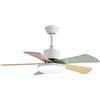 IBalody Ventilatore da soffitto per interni a 6 velocità sala da pranzo soggiorno camera dei bambini plafoniera silenziosa illuminazione del ventilatore telecomando ventilatore a soffitto con luce LED