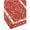 BIANCHERIAWEB Tappeto Velour Antiscivolo Modello Camelia By Suardi 85x150cm Rosso Rev.