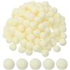 PATIKIL Pon pon da 0.6 pollici per crafting, 500pcs mini pon pon per artigianato, palline soffici sfuse ad alta elasticità per Cappello natale arte fai-da-te, colore beige