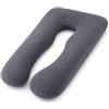 ProjectFont Cuscino Gravidanza per Dormire a Forma di U - Cuscino Allattamento e Premaman - Supporto Ergonomico per Schiena, Pancia e Gambe - Federa in Velluto Sfoderabile e Lavabile