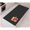 AECHY Grande Tappetino in Silicone 120x60x0,2 cm, Versatile, Resistente al Calore, Impermeabile, Antiaderente, Protezione per Cucina, Artigianato, Nero