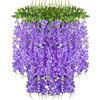 Ousuga 12 Confezione di fiori di glicine artificiali, ghirlanda di fiori finti appesi a vite, per decorazioni per feste da giardino in giardino