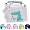Hillylolly Borsa termica per il pranzo per bambini, borsa da pranzo isolata, cestino per il pranzo per bambini, mini borsa termica per il pranzo e il trasporto di cibo (Alligator)