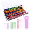 TSHAOUN 100 Pezzi Aghi per Cucire a Mano，4 Taglie Ago da Cucire in Plastica Ago per Occhi Grandi Ago da Maglia per Cucire, Maglieria, Creazione Fai Da Te, 5.5cm / 7cm / 9cm / 15cm(Colore Casuale)