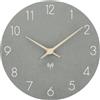 ACCSHINE Orologio da parete radiocontrollato in legno MDF 25cm senza ticchettio, silenzioso, batteria al quarzo, grande orologio da parete facile da leggere per stanze, casa, cucina ufficio, scuola