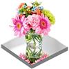 PopularLdo 8 piatti quadrati a specchio per decorazioni da tavolo, piastrelle quadrate (senza vetro) per decorazioni da tavolo, matrimoni, decorazioni da parete, lavori di bricolage (25 cm)