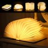 HBSFBH Lampada da Libro in Legno, Lampada a libro pieghevole, Lampada Da Libro A LED, Lampada a Forma di Libro Led Pieghevole in Legno, Regalo divertente per lettori, Regalo di Compleanno