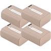 CQJFCYBRA NP-FW50 NPFW50 Batteria Di Tipo C A Carica Diretta, Compatibile Con Sony, For A6400 A6000 Zve10 A6300 A 7 M2 A7r2 A6100 A5100 NEX-F3(4 Pcs Battery)