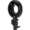 Wakects Adattatore di Montaggio per Attacco Bowens, Supporto per Flash Fotografico con Inclinazione a 180 Gradi, Foro per Ombrello e Interfaccia Universale per stativo.