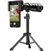 KWSDFCVTGBNG Nuovo teleobiettivo zoom 36x con telescopio a clip universale con treppiede in metallo(With remote control)