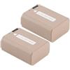 CQJFCYBRA NP-FW50 NPFW50 Batteria Di Tipo C A Carica Diretta, Compatibile Con Sony, For A6400 A6000 Zve10 A6300 A 7 M2 A7r2 A6100 A5100 NEX-F3(2 Pcs Battery)