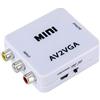 Docooler Mini AV A VGA Convertitore Video Telaio AV RCA CVBS a VGA Convertitore Video Converter con Audio da 3.5mm a PC HDTV Converter