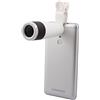 Ruilogod Clip-on HD 12X Zoom ottico teleobiettivo Telescope Camera Lens Bianco per il telefono mobile