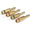 Norstone NORBANX4 - Kit di 4 connettori audio a banana placcati oro [NORBANX4]