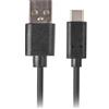 Lanberg Cavo Lanberg, USB-A a USB-C, 0,5m, nero [CA-USBO-10CU-0005-BK]