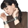 Honeylust - manette in metallo extra pesanti 0,94 kg per uomini - BDSM manette bondage con chiave, ergonomiche, con catena di collegamento per bondage e feticismo