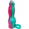 Generico Manicotto di estensione del pene in silicone for ingrandimento della manica del pene maschile con anello Giocattolo sesso for adulti: estensore realistico con guaina morbida lunghezza solida(D)