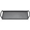 KÜCHENPROFI PROVENCE - Piastra per barbecue Plancha, 38 cm, in ghisa smaltata, adatta a tutti i piani cottura, compresi quelli a induzione, multifunzionale per cuocere, grigliare e servire