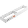 Blum AMBIA-LINE organizer cassetto in acciaio verniciato a polvere | ideale per cucina, bagno e zona giorno | espandibile modularmente | 42×10×5 cm | con piastra magnetica | Bianco seta