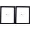 Amazon Basics Rettangolare Cornice per foto - 20 x 25 cm, Confezione da 4, Nero