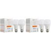 Amazon Basics Lampadina LED intelligente, multicolore, con attacco E27, 8W (equivalente a 60W), compatibile solo con Alexa, 2 confezione (Confezione da 2)