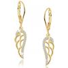 MENNICA BYDGOSKA orecchini argento 925 per donna, ali - appese, gioielli in argento, gioielli in argento, rodiati, con zirconi, regalo per donna, compleanno, senza nichel