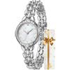 CIVO Minimal Orologio Donna Argento: Orologi Piccolo Analogico Quadrante Madreperla - Acciaio Impermeabile Rotondo Maglie a Grano - Perfetto per Lavoro e Uso Quotidiano