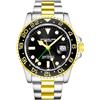 Stuhrling Original Stührling Orologio da uomo Original con movimento GMT e bracciale Jubilee in acciaio inossidabile, al quarzo, doppio fuso orario, regolazione rapida, data con corona a vite