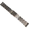 ROUHO Cinturino Orologio Acciaio Inossidabile Bracciale Metallo Ricambio Maglie 20mm 22mm 24mm Attacco Dritto per Breitling - Argenteo 18mm