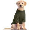 Hjumarayan Maglioncino Per Cani In Tessuto Elasticizzato Traspirante, T-Shirt In Maglia Leggera Per Cocker Spaniel E Border Collie, Abbigliamento Mezza Stagione Anti-Freddo Indoor, Verde Muschio XL