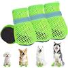 XIABYAYU 4 PCS Scarpe Estive per Cani, Scarpe Cani Antiscivolo, Stivali Estivi per Cane, Traspirante E Confortevole, Adatto Sia per Uso Interno Che Esterno Durante L'Estate/Verde S