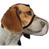 JOYPAWS Museruola a cestello per cani, traspirante, morbida, per cani di piccola e media taglia, anti-abbaio, morso e masticazione, riflettente e regolabile, con rete d'aria, per Schnauzer marrone, M