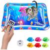 CHONGQILAO Tappetino da Gioco per Gatti, LED Tappetino Sensoriale ad Acqua per Gatti Interattivo Tappeto Sensoriale Gatto Ispessito, Water Sensor Play Mat Cat