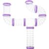 DECOMELODY Tubo per Criceto DIY per Gabbia, Set 8 Pezzi in Plastica Porpora