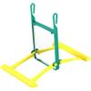 Ruilogod Plastica Budgie Canary Parket Toy Toy 2 lati Gabbia Appeso Pet Bird Swing Specchio