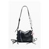 Desigual, Borsa effetto pelle charms, Poliuretano, Nero, U