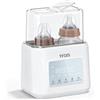 YFQIS Scaldabiberon e Sterilizzatore Biberon 10 in 1,Scalda biberon e Scalda Pappa 230W Riscaldamento Rapido e Sbrinamento,con Display LCD,Timer,Mantiene il Calore,Senza BPA