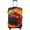 HLBSDM Copertura elastica per valigia con protezione antincendio da basket Ftis, 25-28 pollici, per bagagli