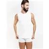 Nottingham Smanicato uomo Nottingham collo a giro cotone bielastico RAY, BIANCO